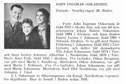 Oskarsson John & Kurt Erik & Johansson Nanny Frideborg Från Svenskt Porträttarkiv