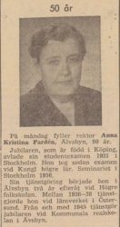 Pardén Anna Kristina Älvsbyn 50 år 5 aug 1961 nfl