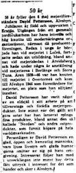Pettersson David Älvsbyn 50 år 6 maj 1964 NK