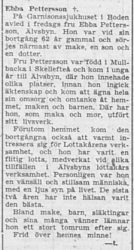 Pettersson Ebba Älvsbyn död 17 Dec 1956 PT