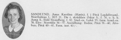 Sandlund Karin 19110520- Från Svenskt Porträttarkiv