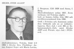 Seger Algot 19040205 Från Svenskt Porträttarkiv