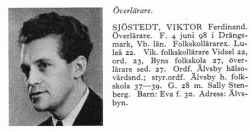 Sjöstedt Viktor 18980604 Från Svenskt Porträttarkiv b