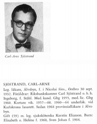Sjöstrand Carl-Arne 19320930 Från Svenskt Porträttarkiv a