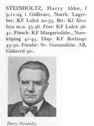 Steinholtz Harry 19041109 Från Svenskt Porträttarkiv a