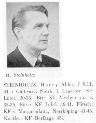 Steinholtz Harry 19041109 Från Svenskt Porträttarkiv c