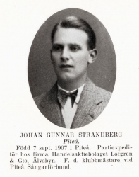Strandberg Johan 19070907 Från Svenskt Porträttarkiv