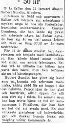 Sundin Hubert Älvsbyn 50 år 13 Jan 1965 PT