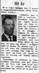 Sundström Johan Älvsbyn 60 år 16 Aug 1965 PT