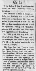 Thomas Anna Katarina Älvsbyn 65 år 8 Dec 1965 PT