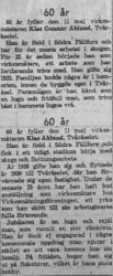 Åhlund Klas Tväråselet 60 år 11 Maj 1962 NK