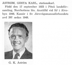 Åström Gösta 19230917 Från Svenskt Porträttarkiv