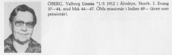 Öberg Linnéa 19120501 Från Svenskt Porträttarkiv