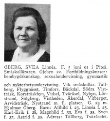 Öberg Svea 19010605 Från Svenskt Porträttarkiv