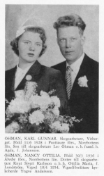 Öhman Karl Gunnar & Karlsson Nancy Ottilia Från Svenskt Porträttarkiv