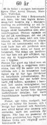 Öhman Olov Arvid Manjärv 60 år 10 Sept 1957 PT