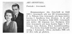 Örnefjäll Åke & Nordgren Greta Från Svenskt Porträttarkiv