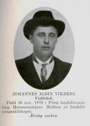 Vikberg Johannes Albin Vistträsk
