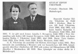 Vikström Gustav & Ture Gustav & Elsa Britt & Sonja Marianne & Berglund Katarina Från Svenskt Porträttarkiv