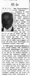 Westerlund Amandus Vitberget 65 år 20 Sept 1965 PT