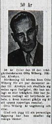 Wiberg Otto Hällan Älvsbyn 50 år 16 dec 1953 NK