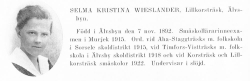 Wieslander Selma 18921107 Från Svenskt Porträttarkiv a