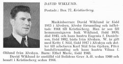 Wiklund David 1913 Från Svenskt Porträttarkiv