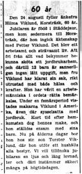 Wiklund Hilma Korsträsk 60 år 23  Aug 1949 PT