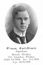 Wiman Karl-Henric 18890508 Från Svenskt Porträttarkiv d