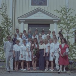 1989 Klass 9 D examen i Älvsby kyrka