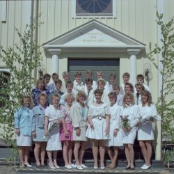1989 Klass 9 A examen i Älvsby kyrka