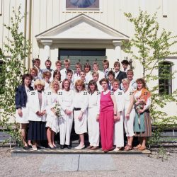 1989 Klass 9 C examen i Älvsby kyrka
