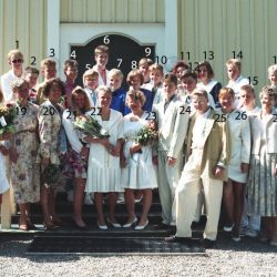 1991 Klass 9 A examen i Älvsby kyrka