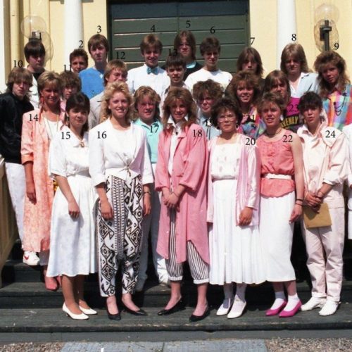 1986 9 B examen i Älvsby kyrka