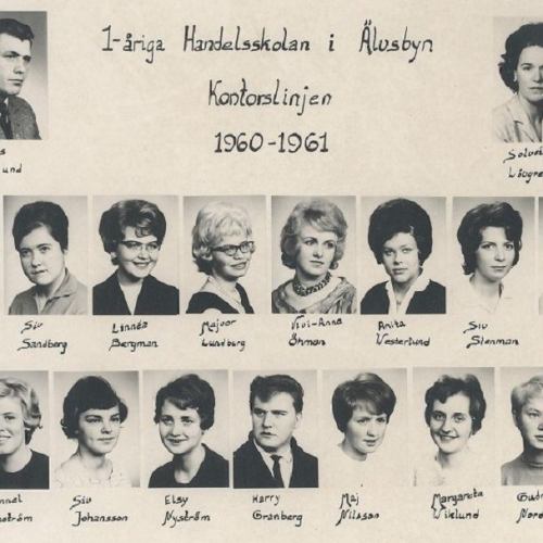 Handelsskolan i Älvsbyn 1960-1961.