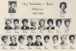 Handelsskolan i Älvsbyn 1960-1961.