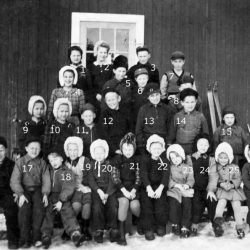 Barnmöte i Södra Vistträsk 1946