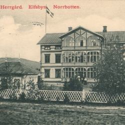 Herrgården i Stockfors. Ett vykort fotograferat av Fia Engelmark. Postgånget 1910 1910