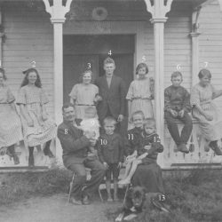 Familjen Carl Pontus Öberg i Tällberg 1923