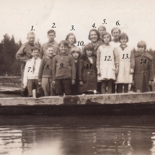 1930-1931 skolbarn i Teugerträsk (Teugerliden)