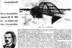 Älvsbybron invigdes 31 Juli 1931 NA
