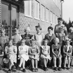1953-54 skolklass i Tvärån