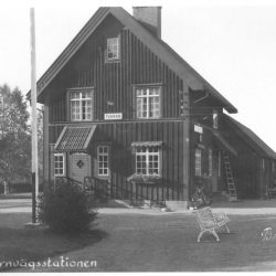 Järnvägsstationen i Tvärån.