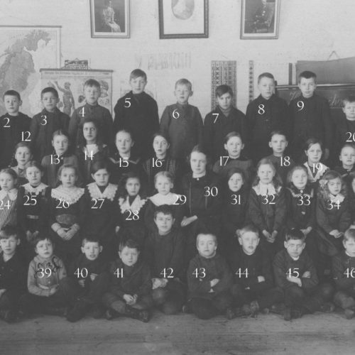 1917 Skolklass Tväråselet