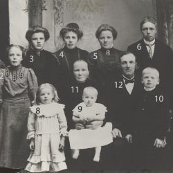 Familjen August Johansson och Johanna Bergman Småträsk