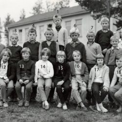 1960 skolklass i Vistbäcken