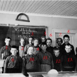 1938 skolklass i Vistbäcken