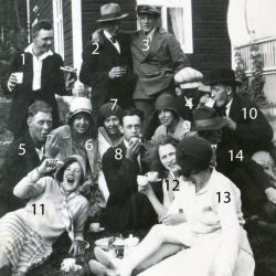 Vistträsk ungdomar, bild från 1930 talet